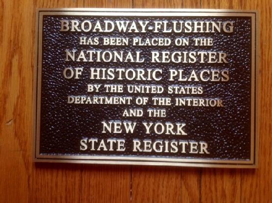 BFHA Plaque National Register of Historic Places