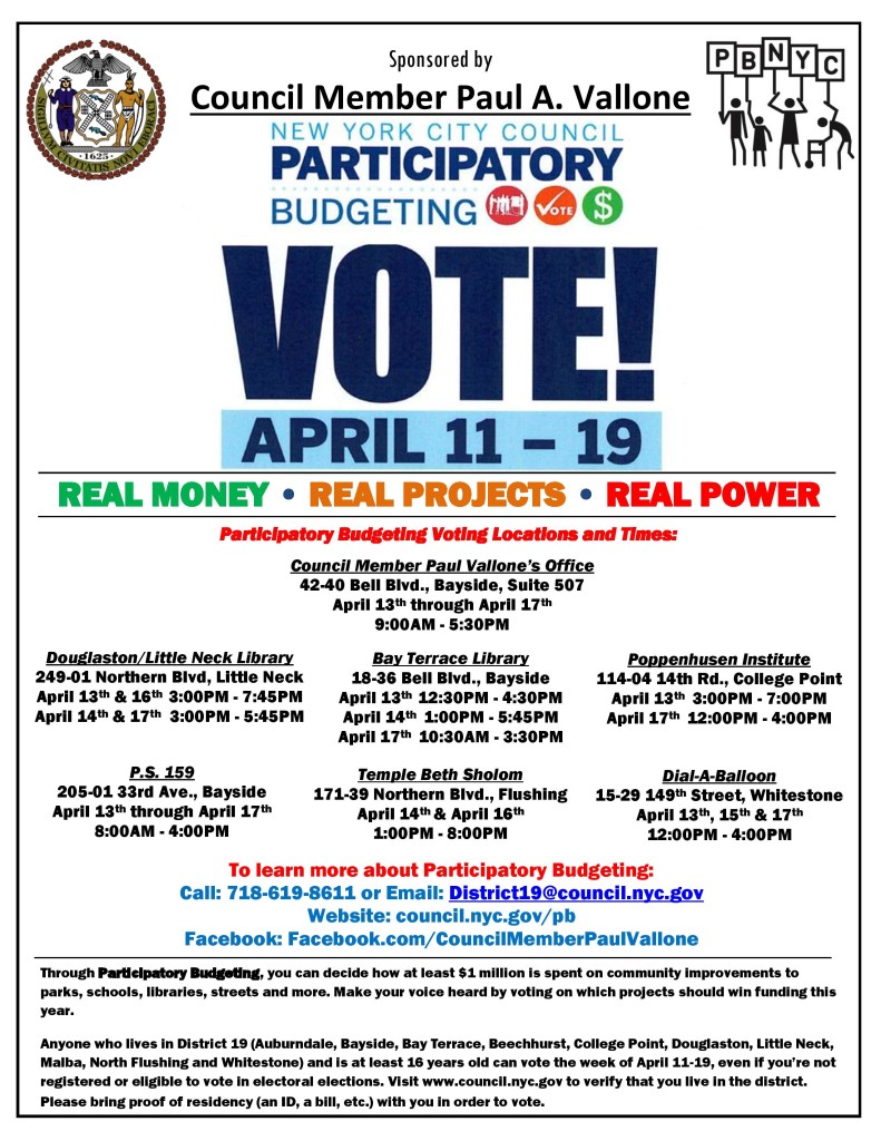 participatory budgeting flier