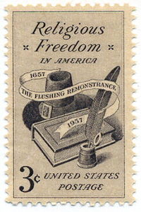 Flushing Remonstrance stamp