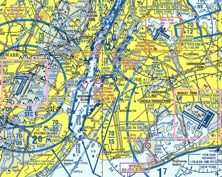 la guardia map airplane noise